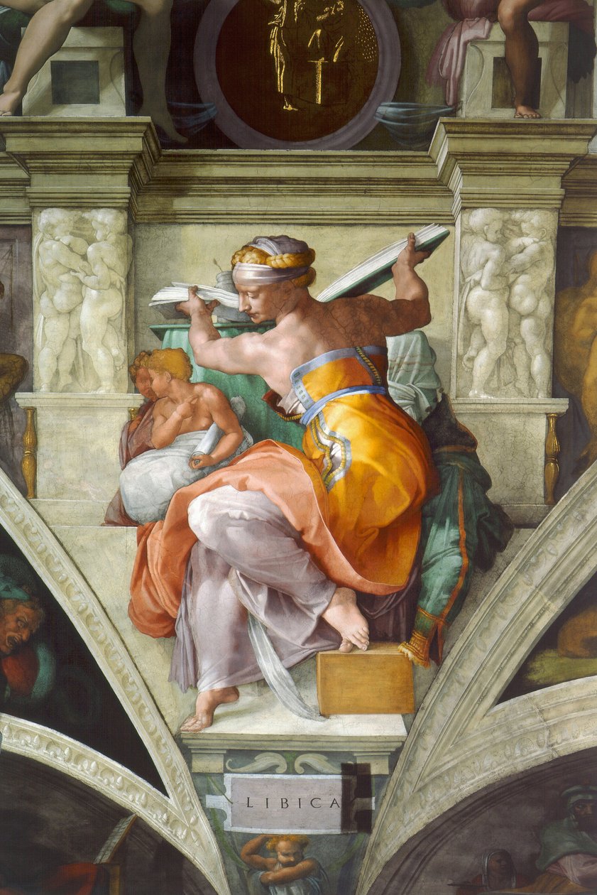 Libyske Sibyles av Michelangelo Buonarroti