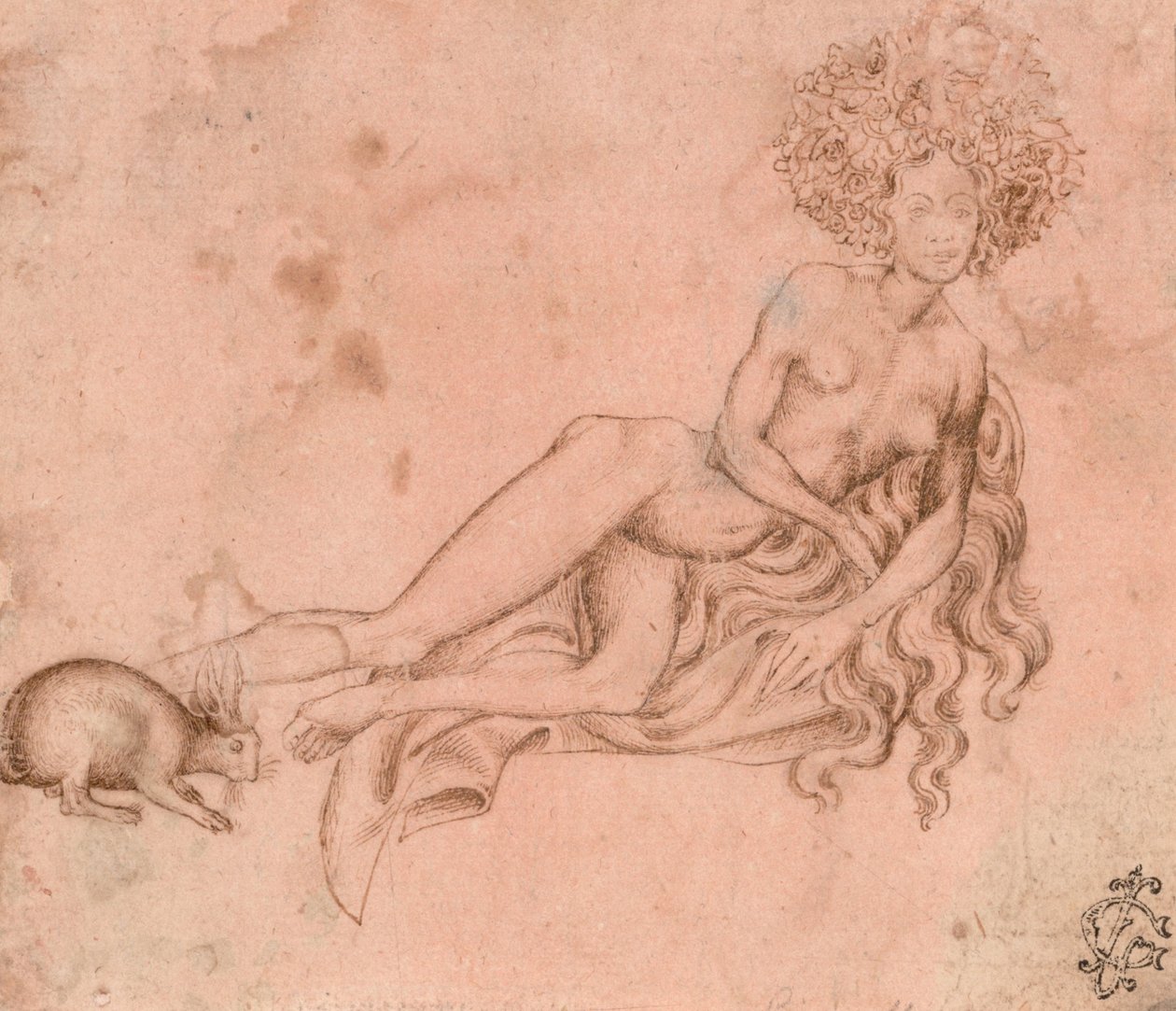 Allegory of Luxuria (recto), ca. 1426 av Antonio Pisanello