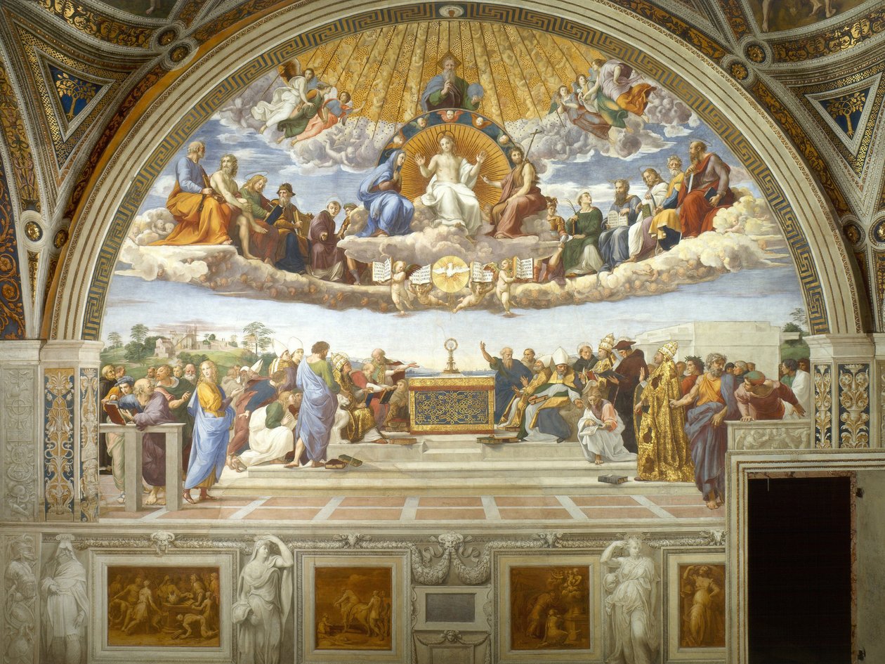 Strid om nadverden av Raffaello Sanzio Raphael