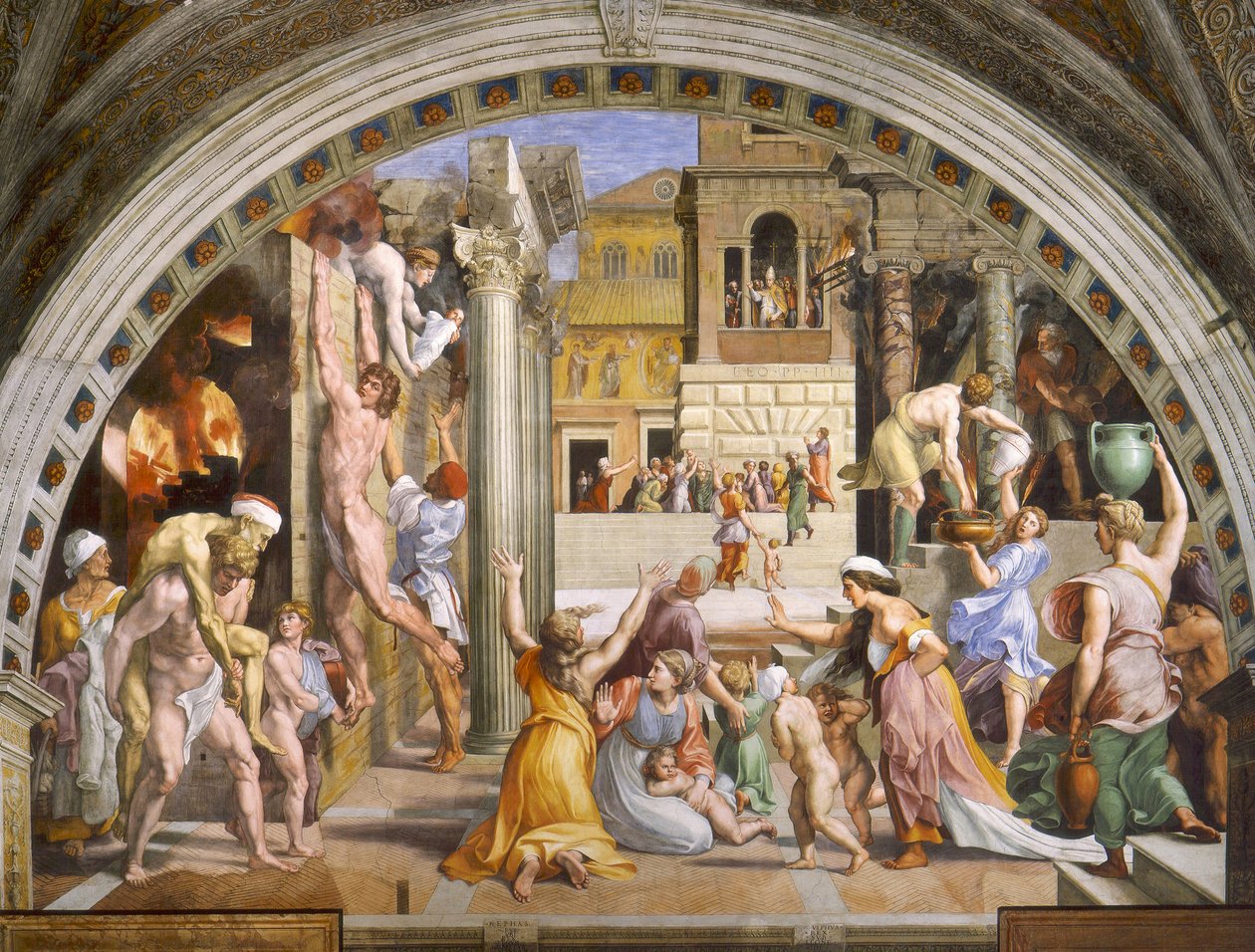 Brann i Borgo av Raffaello Sanzio Raphael