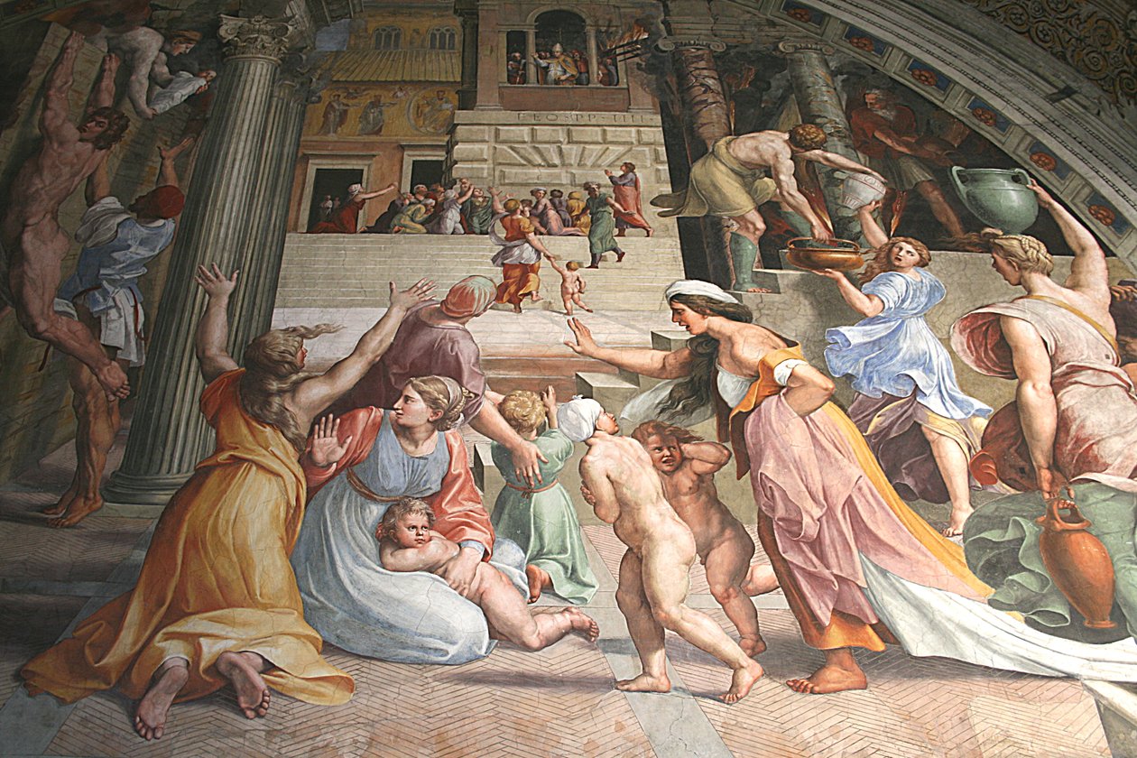 Borgo -brannen av Raffaello Sanzio Raphael