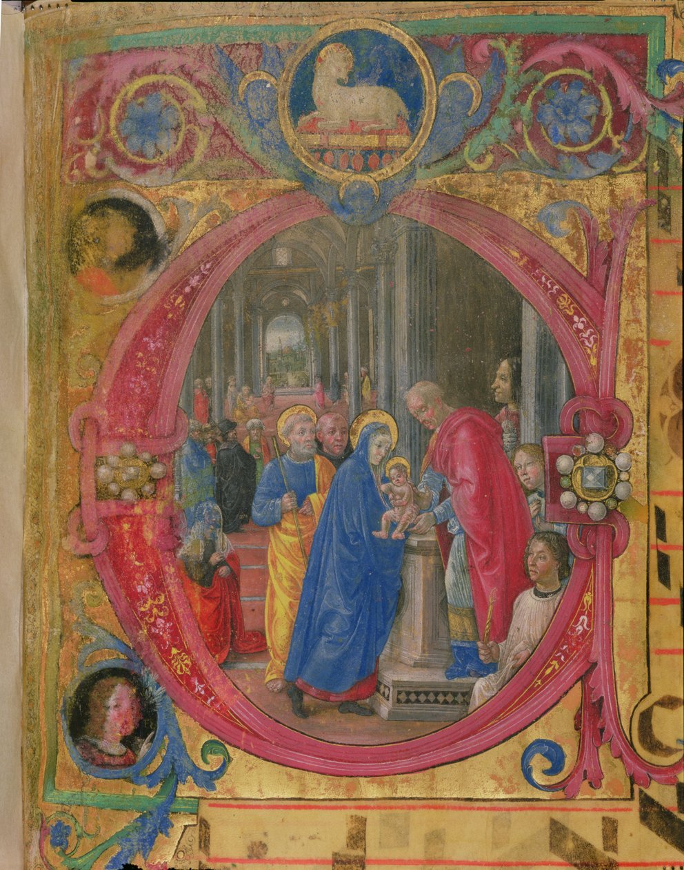 Corale B 26 c.113r Historikert initial 