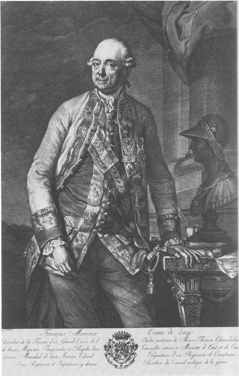 Kobberetsing av grev Franz Moritz von Lacy av  Unknown