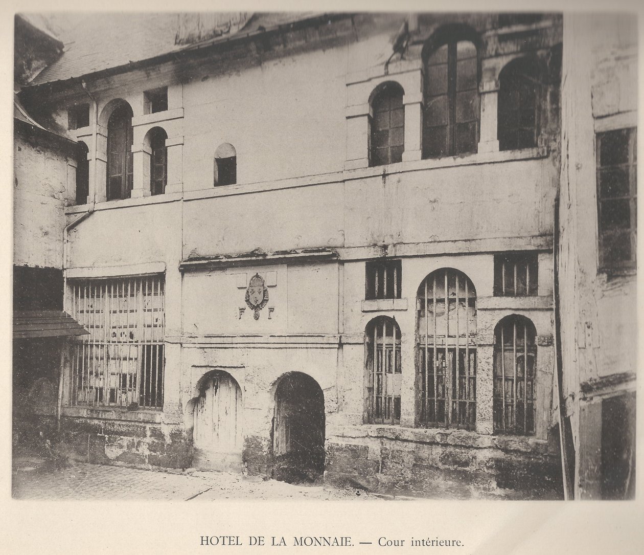 Hotel de la Monnaie de Rouen fra den indre gårdsplassen av Unknown