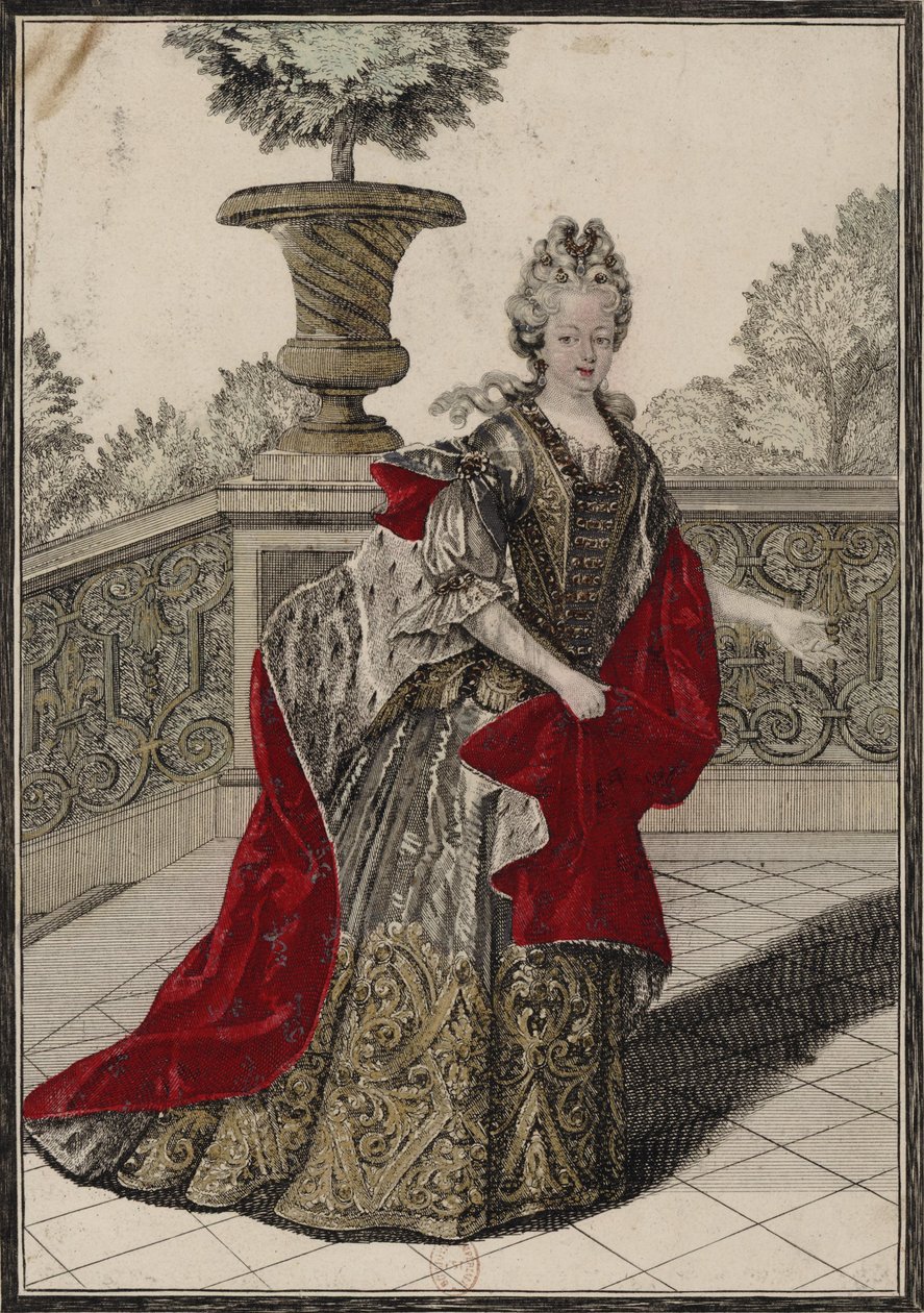 Marie Adélaïde av Savoyen mens hertuginne av Burgund av Unknown