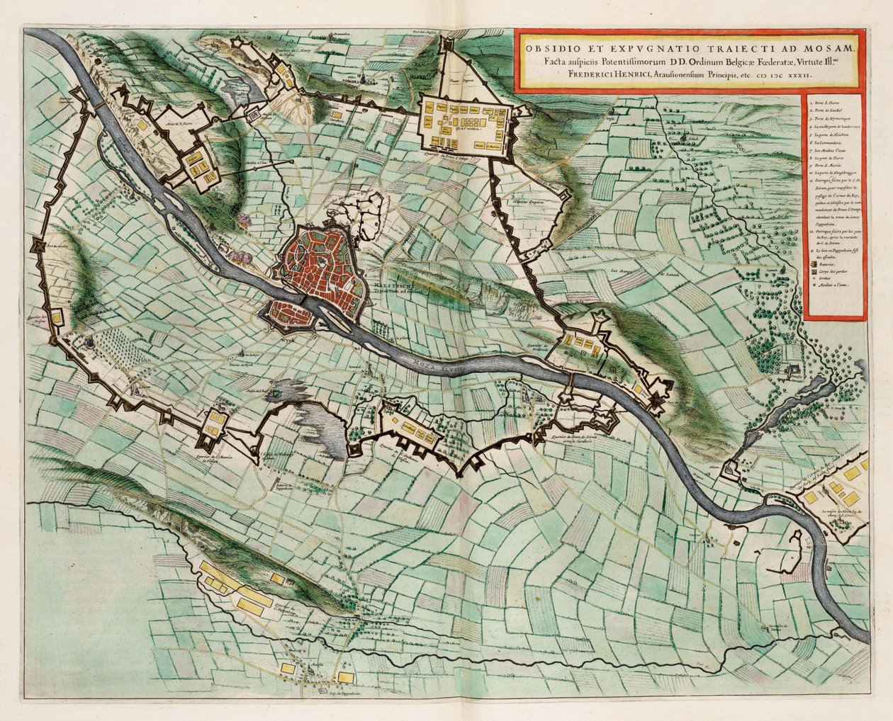 Beleiring og erobring av Maastricht av Frederick Henry i 1632 av Unknown