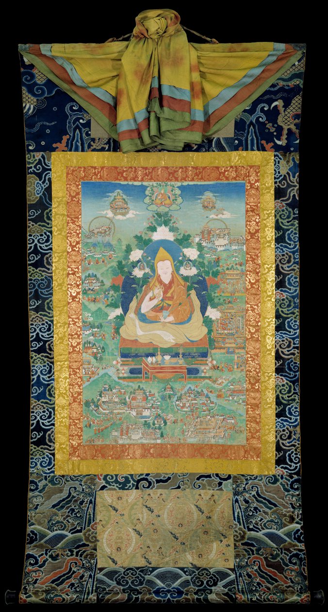 Den femte Dalai Lamas nedstigning fra de rene landene av Unknown