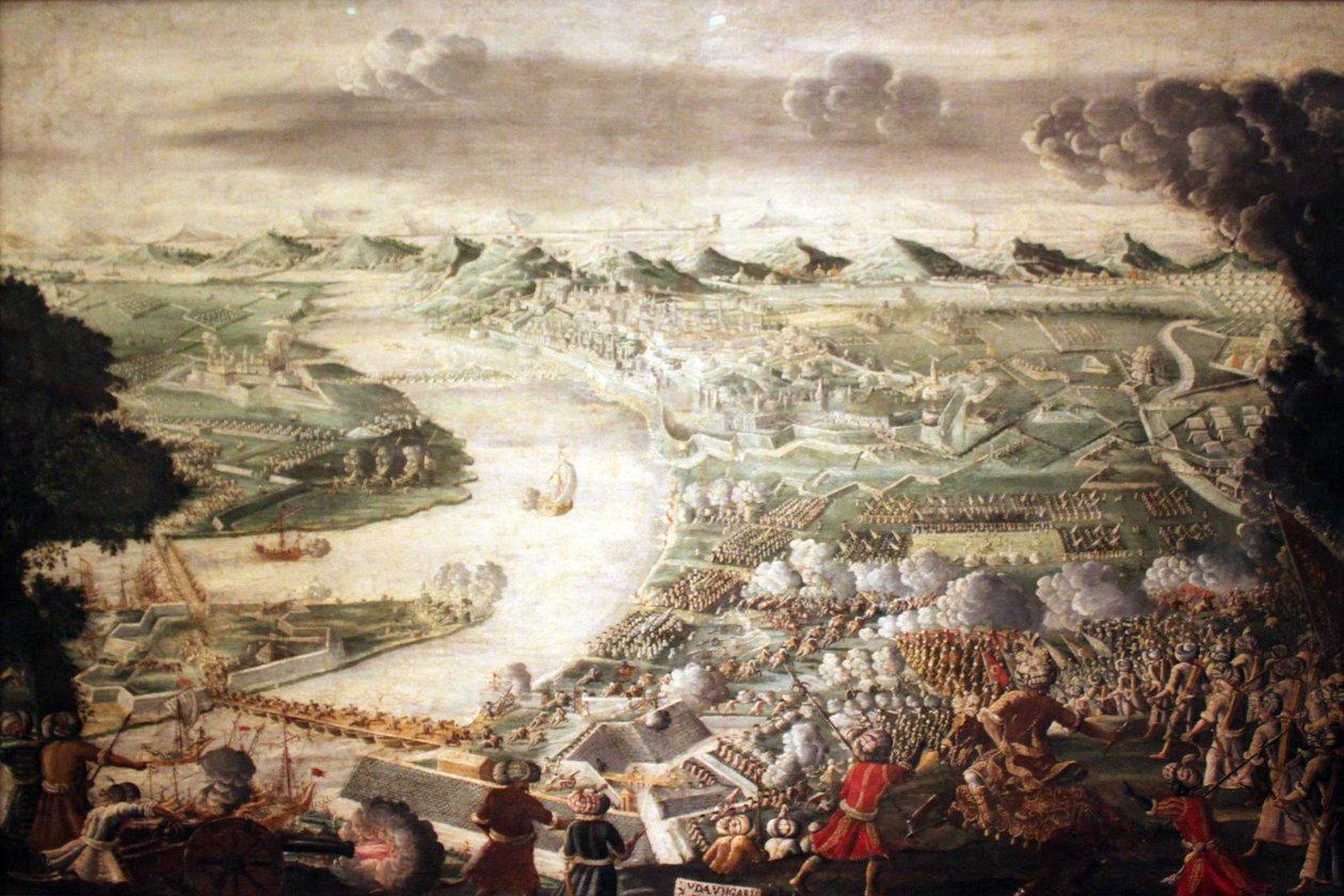 Opptakelsen av Buda, 1686 av Unknown