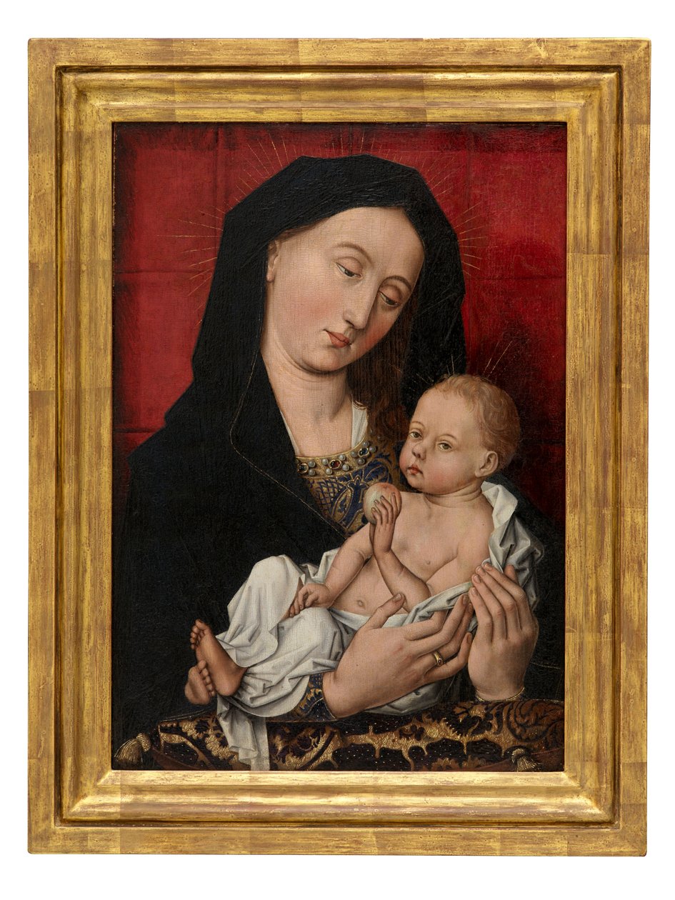 Jomfru og barn (olje på panel) av Master of Flémalle