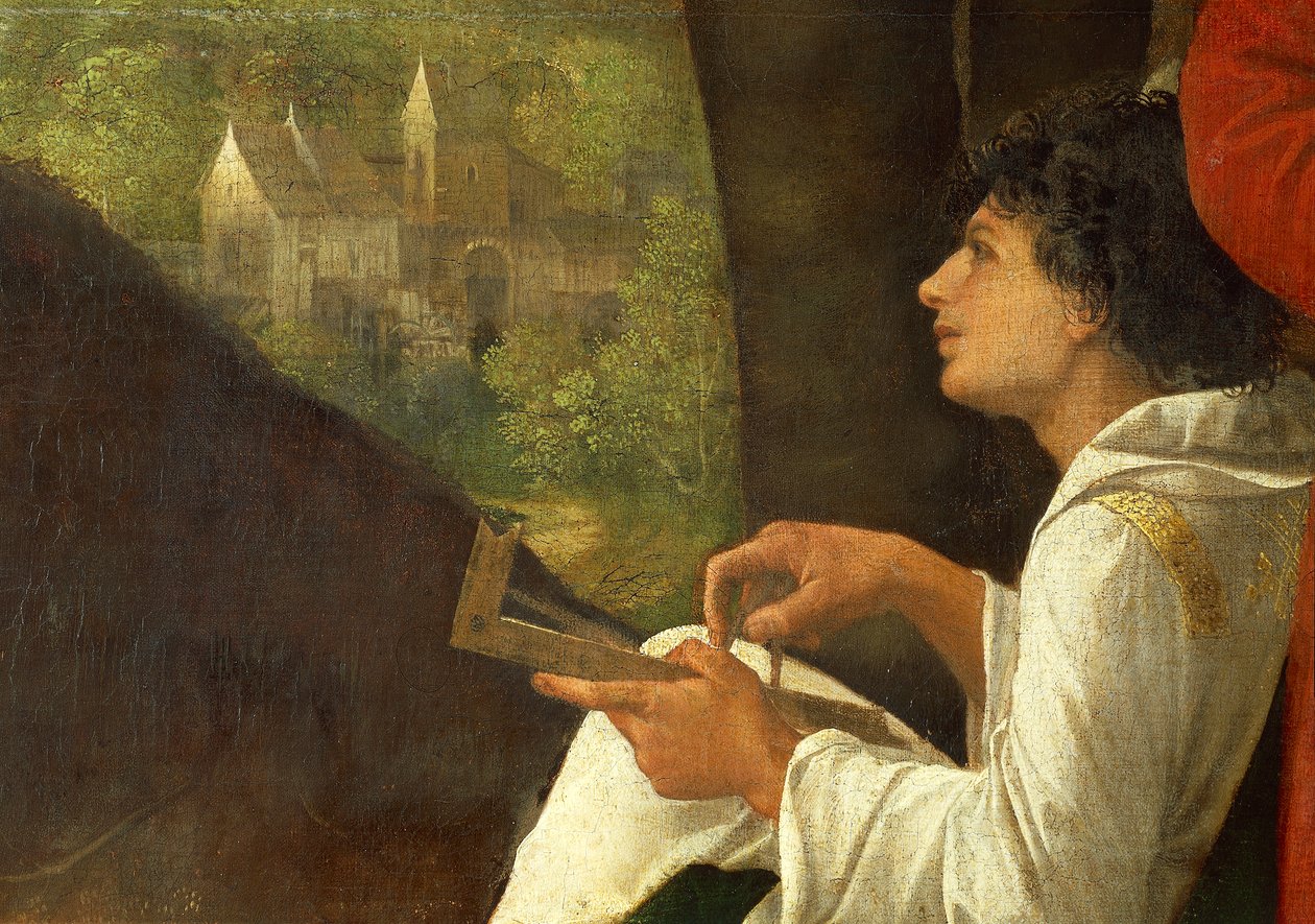 Three Philosophers av Giorgione (1478-ca 1510), olje på lerret av Giorgione