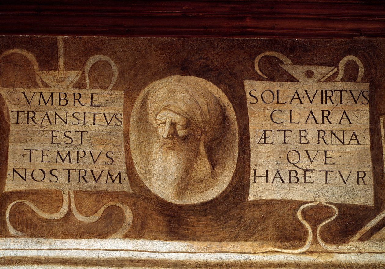 Detalj av Maximes - Fresco, slutten av 1400-tallet av Giorgione