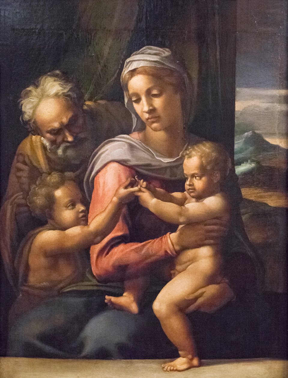 Hellig familie med døperen Johannes (maleri) av (1509 66) Daniele da Volterra