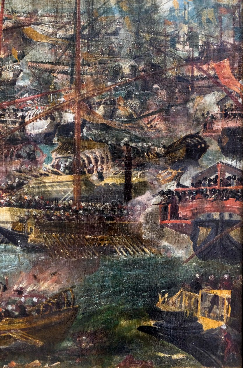 Allegori om slaget ved Lepanto av (1528-88) Veronese