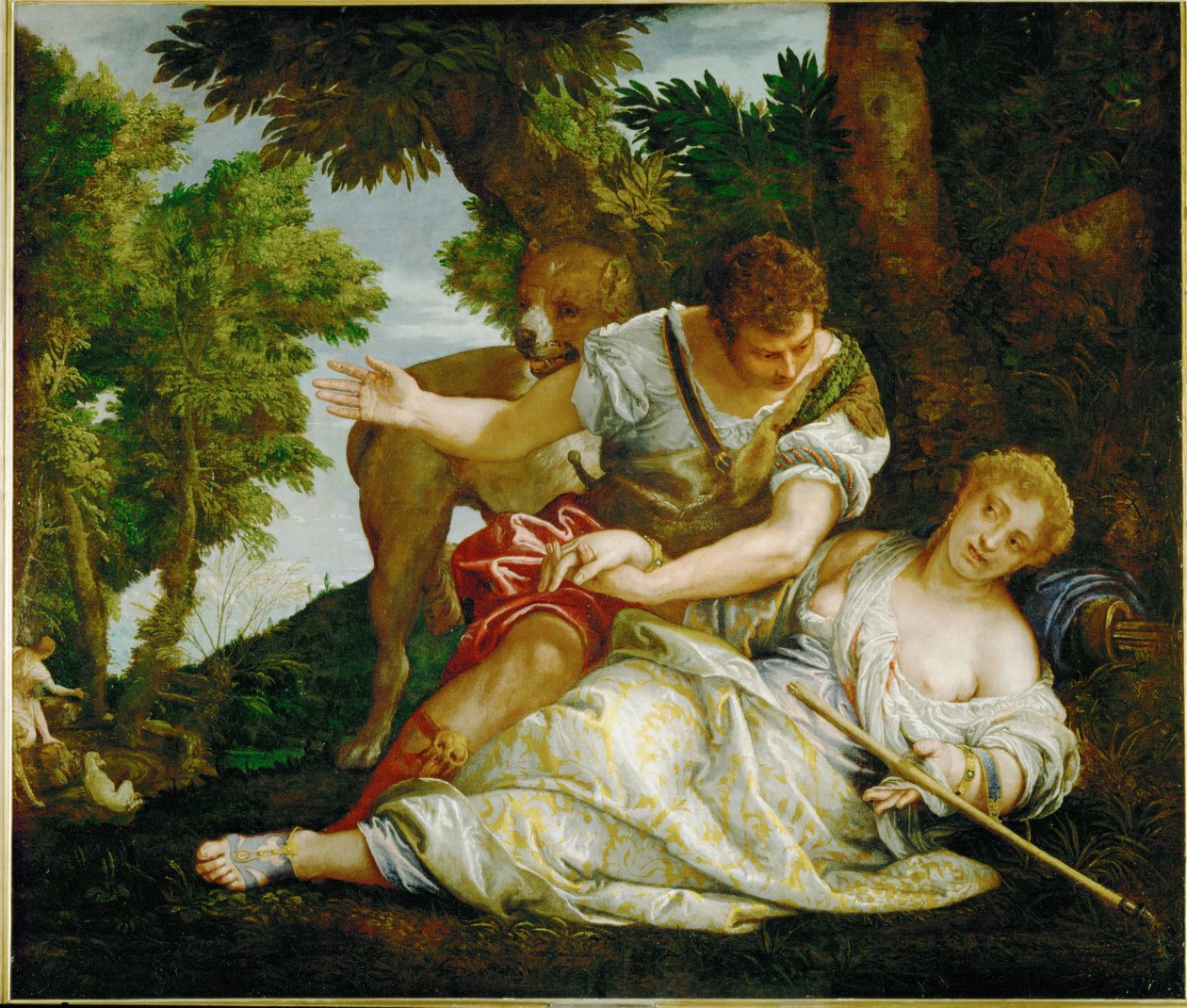 Procris#39; død (olje på lerret) av (1528-88) Veronese