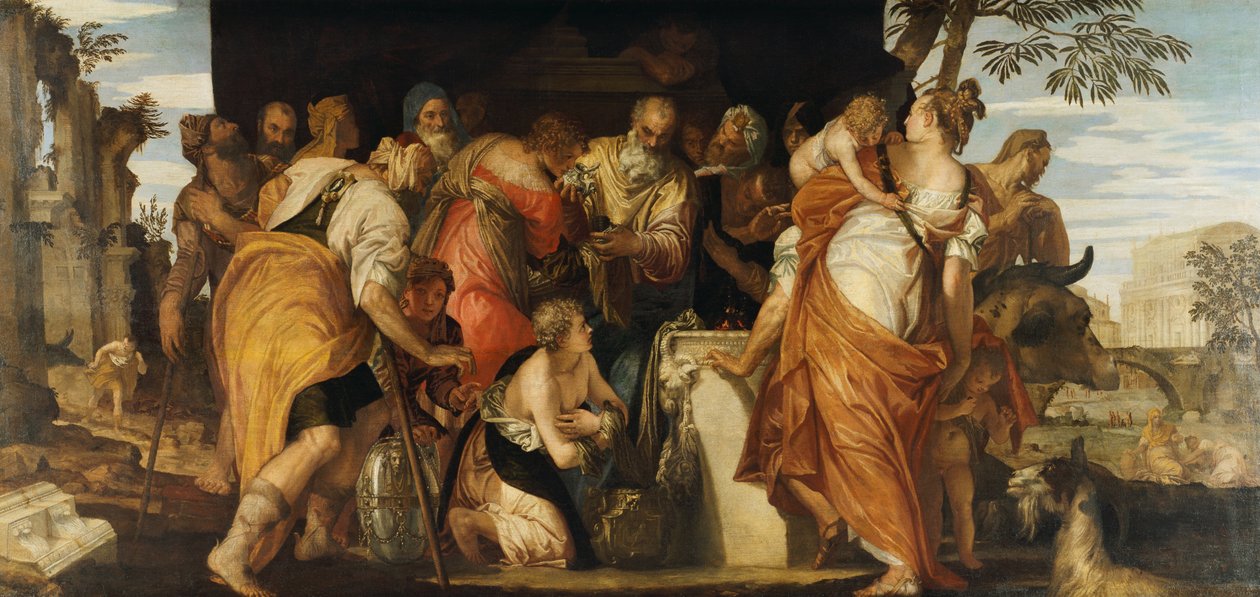The Anointment of David, ca. 1555 (olje på lerret) av (1528 88) Veronese