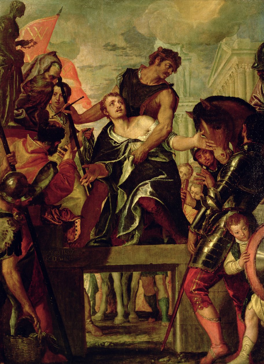 Martyrdom of St. Menas (dc300) (olje på lerret) av Veronese