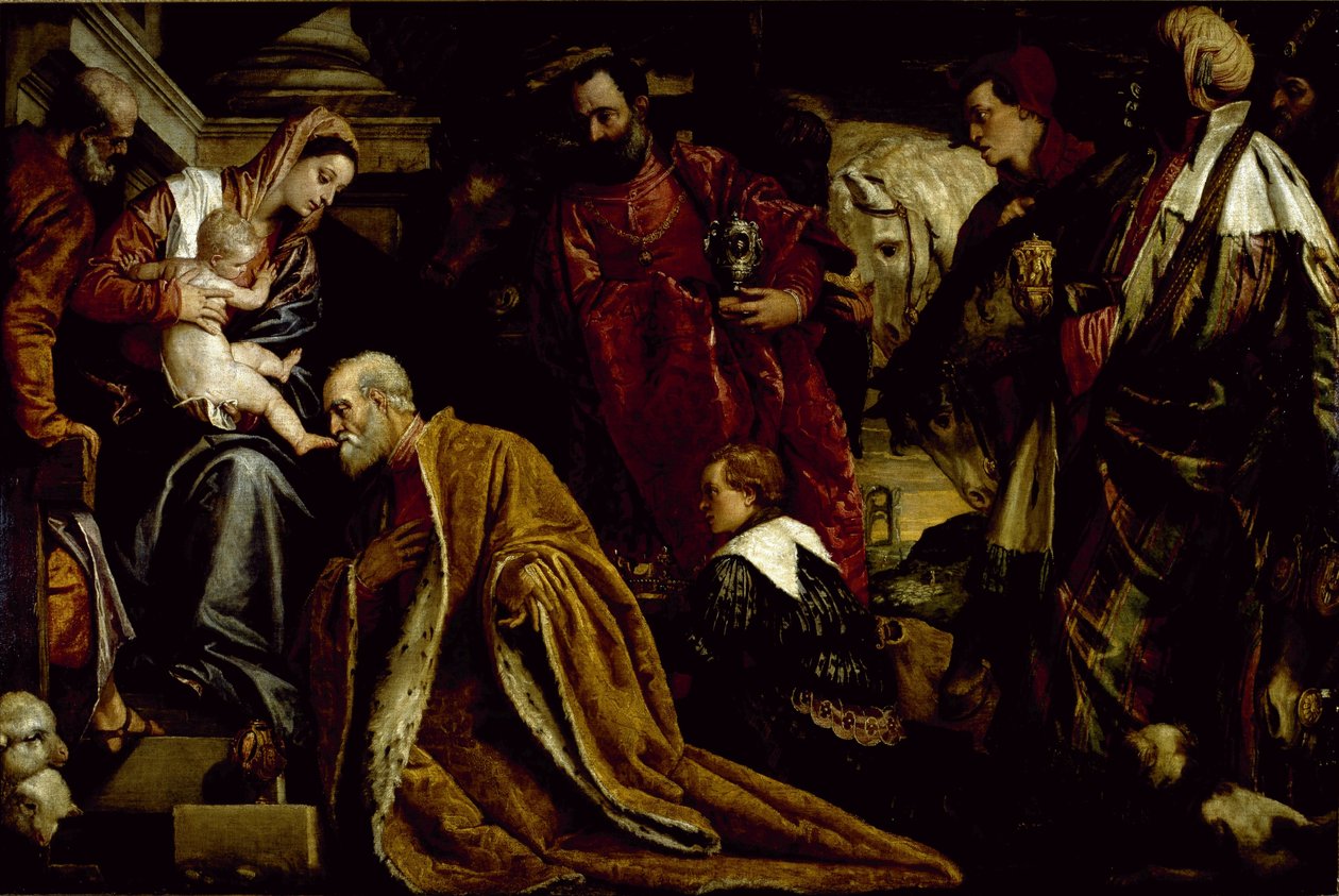 The Adoration of the Magi (olje på lerret) av Veronese