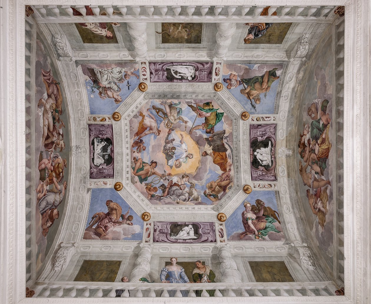 Olympus, hvelvet til Hall of Olympus av Veronese