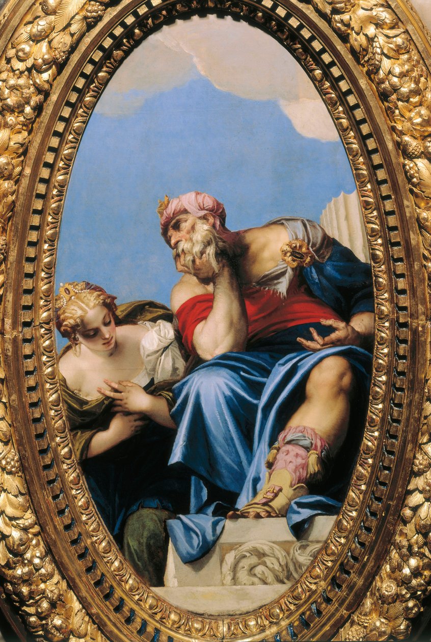Den orientalske gamle mannen og den unge kvinnen av Veronese