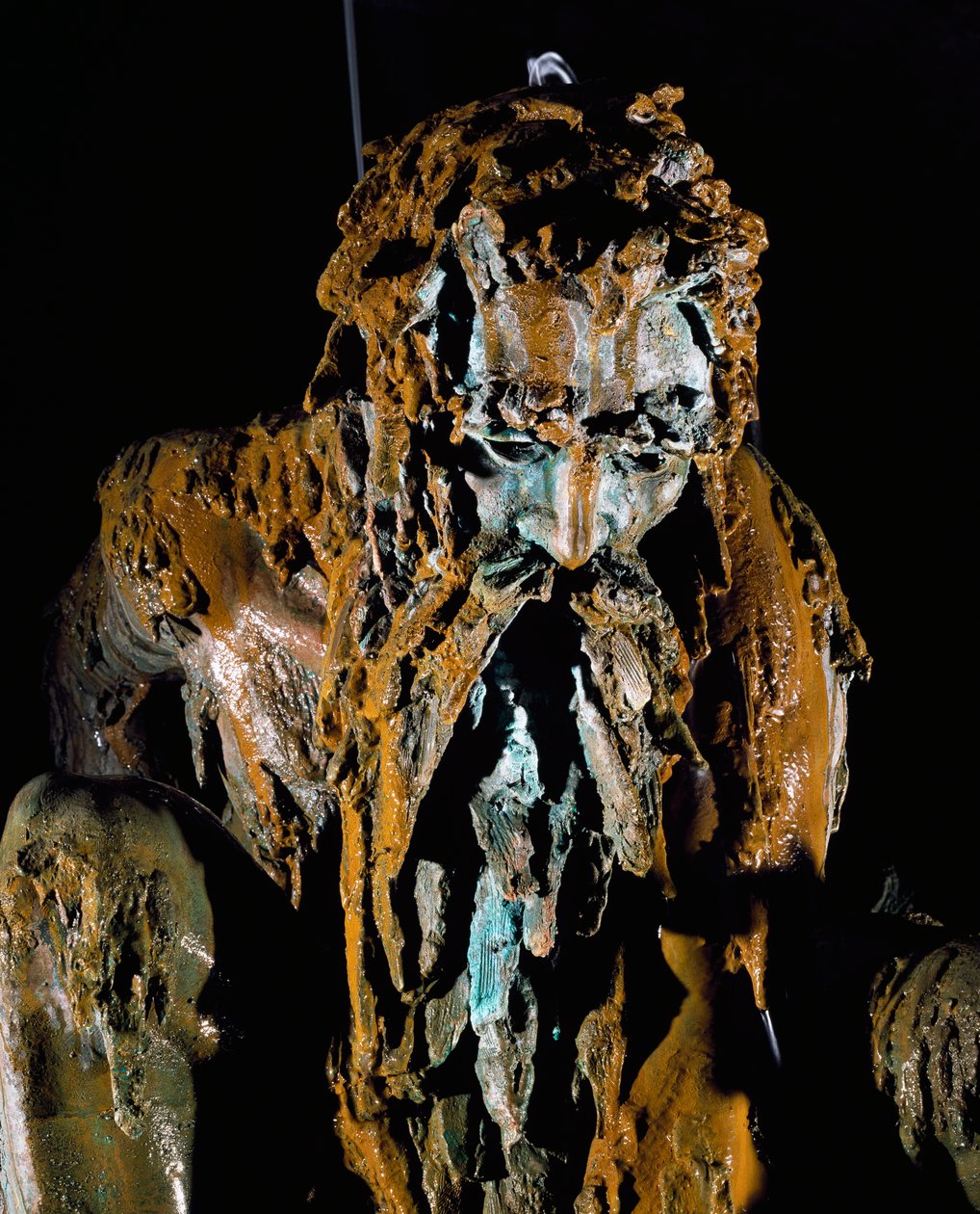 Appennine Colossus, fri tolkning av arbeid av Giambologna (1529-1608) for arkitekt Bernardo Buontalenti (ca 1531-1608) i hagen til Villa Demidoff i Toscana, Italia av Giambologna