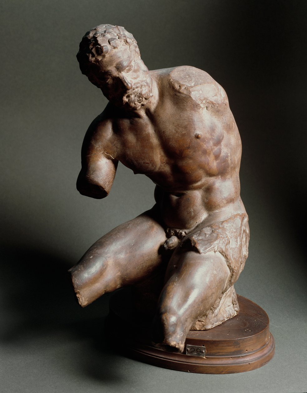 Mannlig torso. Skulptur av Giambologna