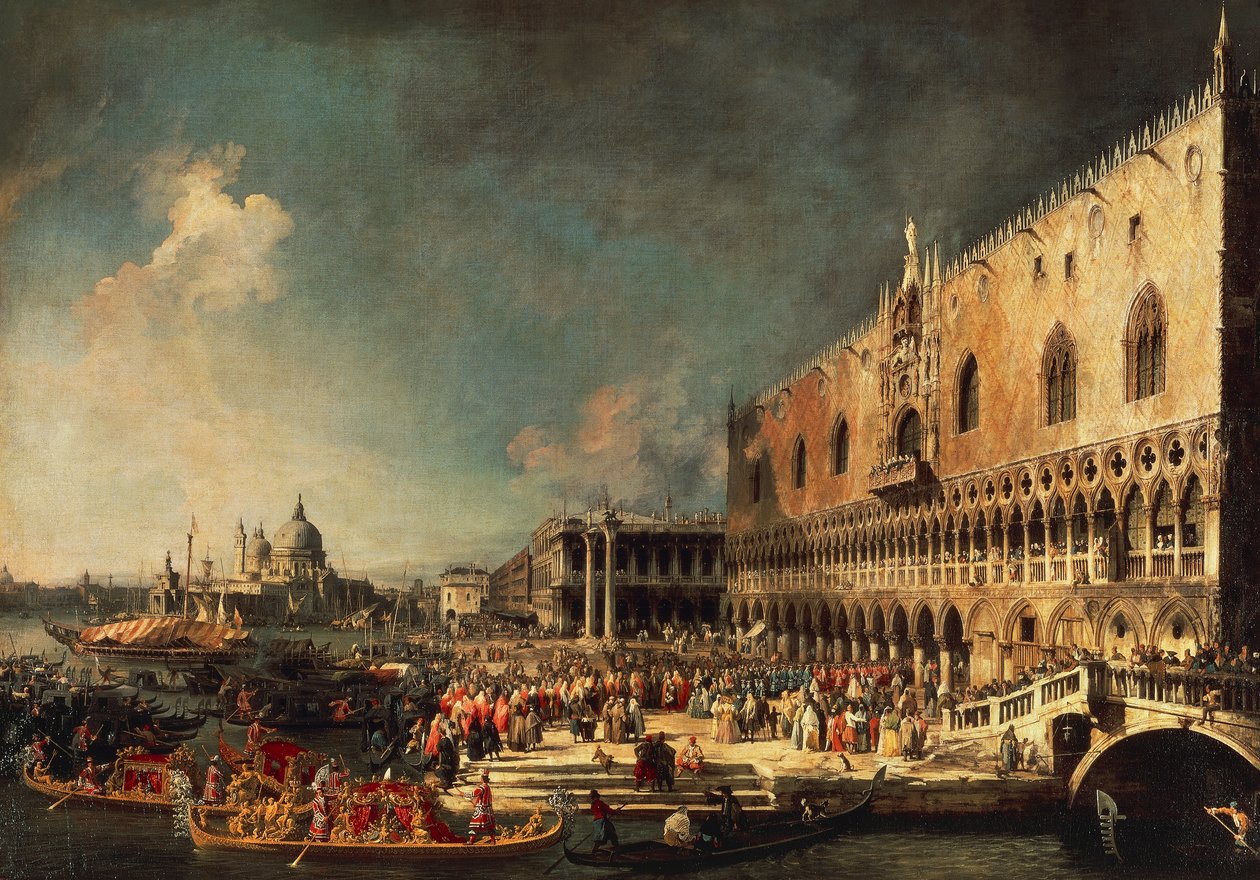 Ankomsten av den franske ambassadøren til Venezia av (1697 1768) Canaletto