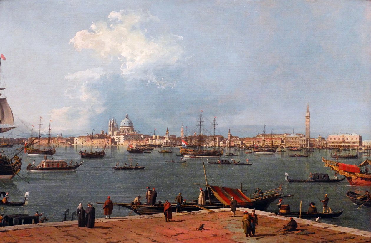 Venezia: Bacino di San Marco fra San Giorgio Maggiore (maleri) av (1697 1768) Canaletto