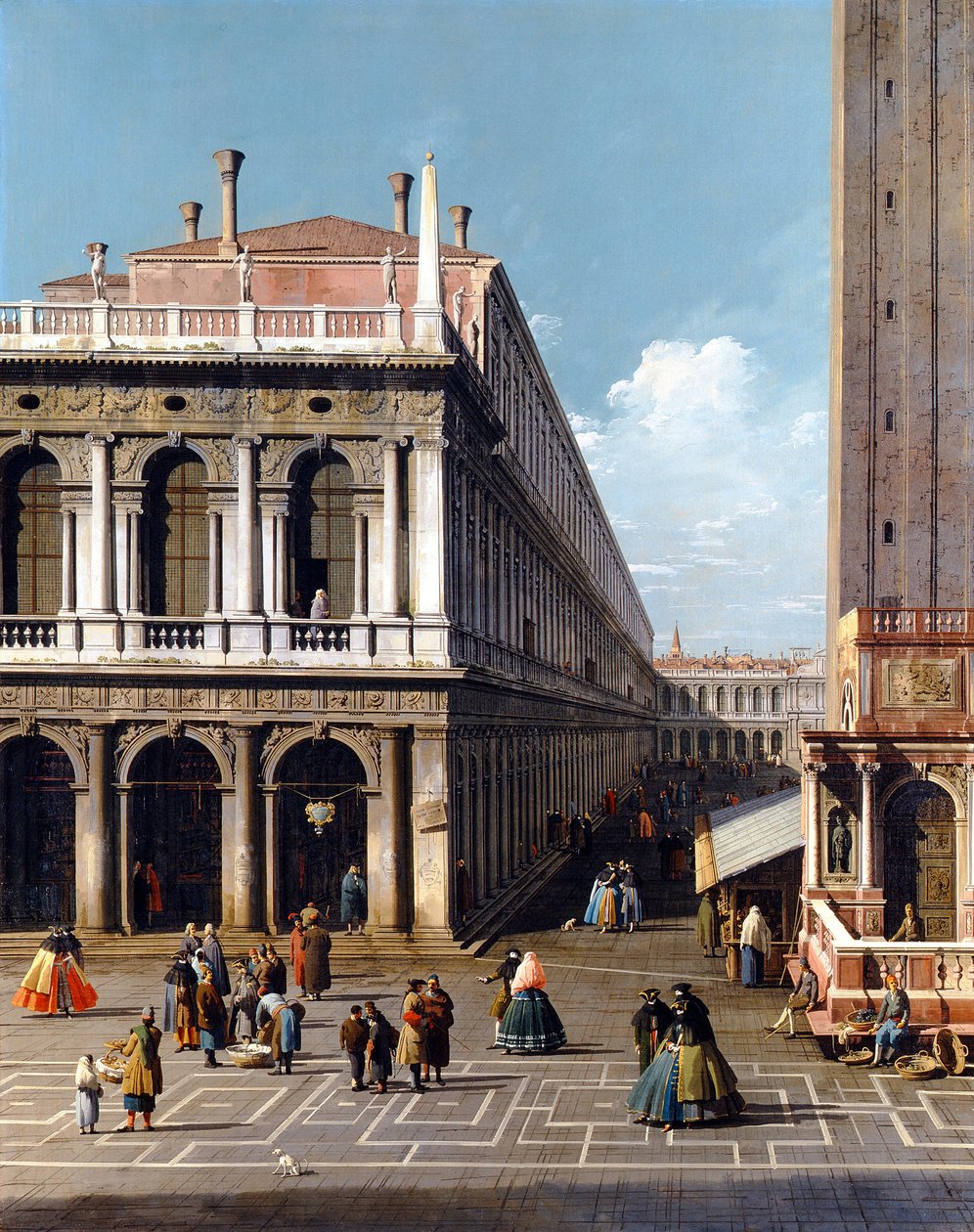 Piazza San Marco - Canaletto (1697-1768). Olje på lerret av Canaletto