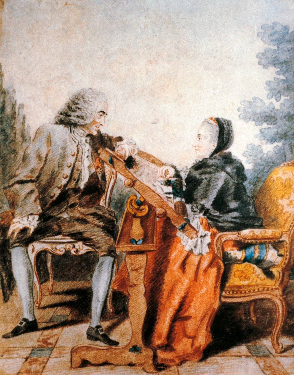 Portrett av Voltaire av Carmontelle
