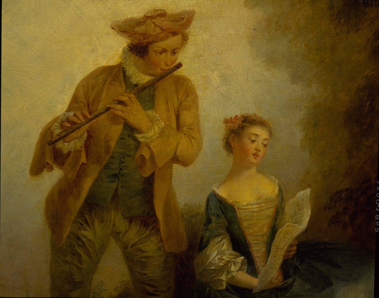 Tre døtre av komponisten Joseph-Nicolas-Pancrace Royer (ca 1705-1755) fremfører musikk av ballett Zaide av Carmontelle