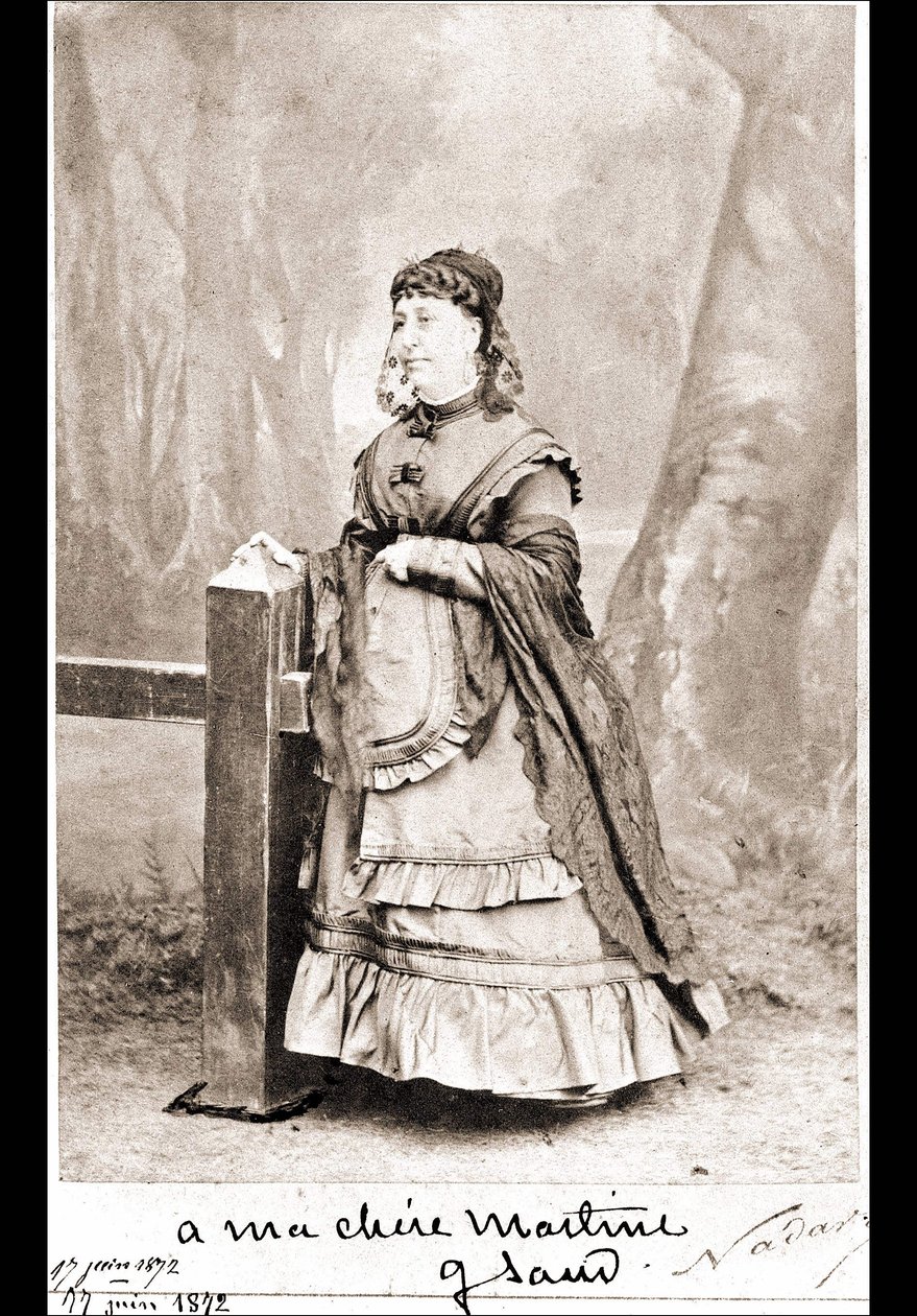 Portrett av George Sand (Aurore Dupin, Baronne Dudevant) (1804-1876) - fotografi av Nadar av Nadar