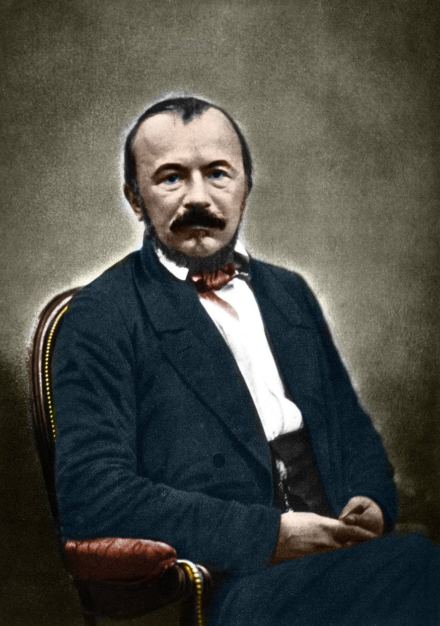 Portrett av Gerard de Nerval fransk forfatter (1808-1855). av Nadar
