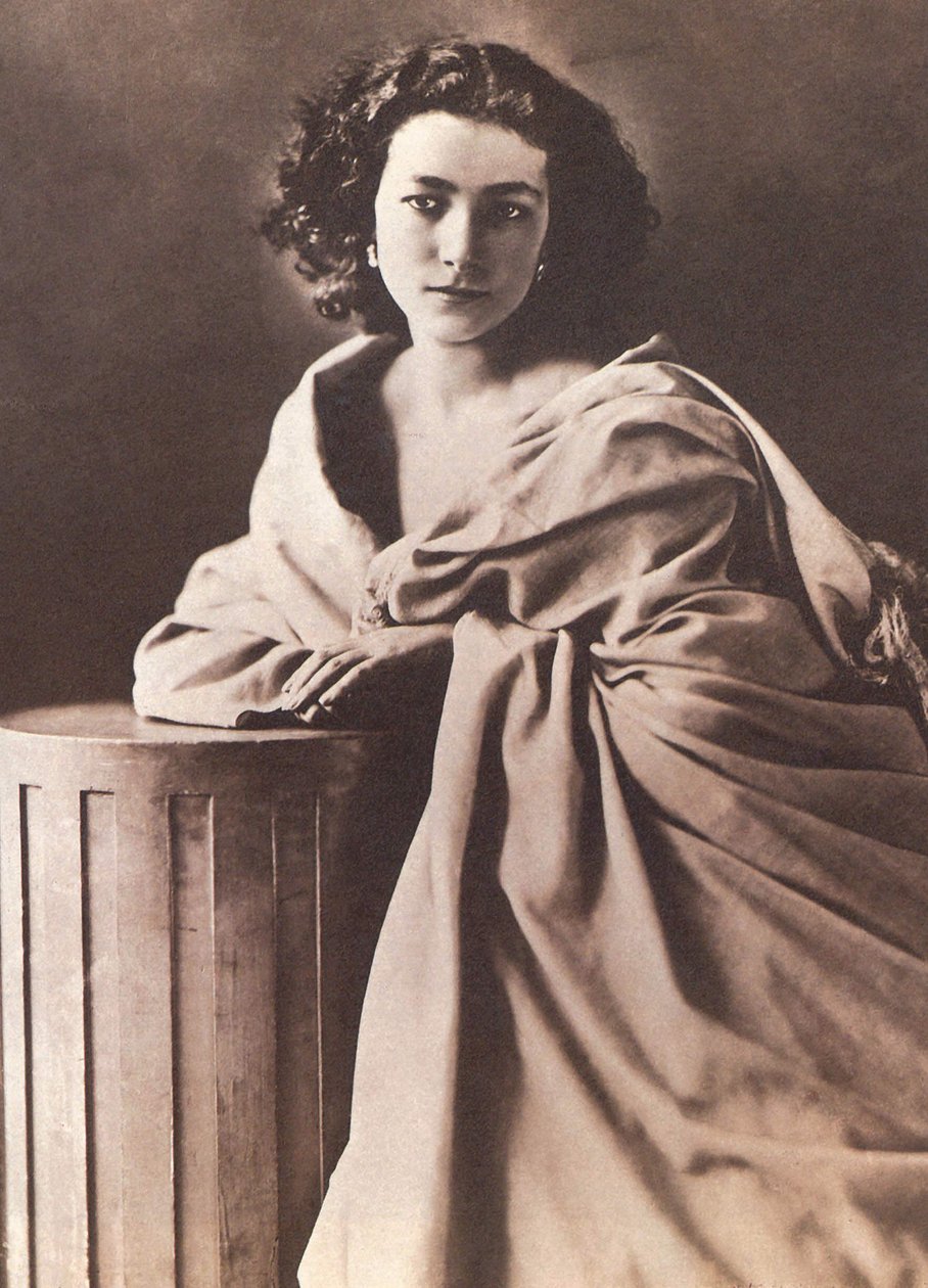 Portrett av Henriette Rosine Bernard dite Sarah Bernhardt (1844-1923) av Nadar av Nadar