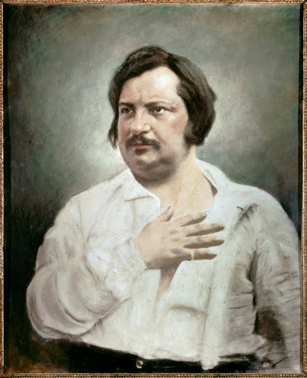 Portrett av Honore Balzac (1799 - 1850), fransk forfatter av Nadar