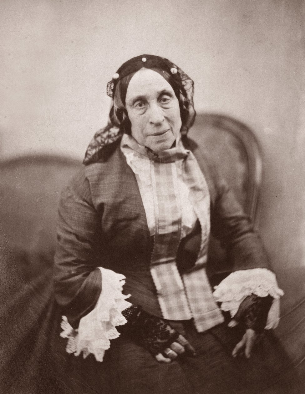 Portrait of Madame Desbordes Valmore (Marceline Felicite Josephine Desbordes-Valmore av Nadar