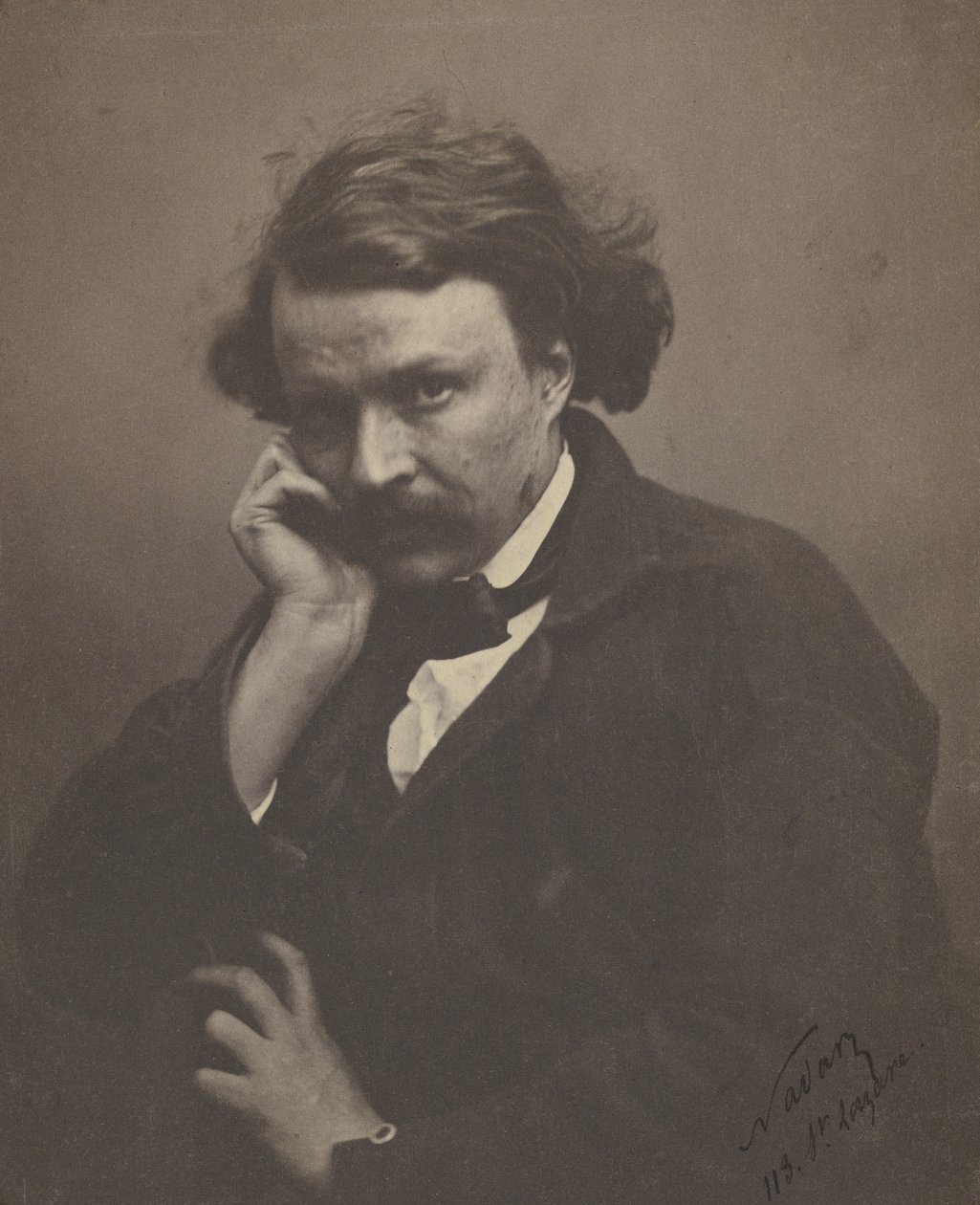 Selvportrett, ca. 1855 (s/hvitt-bilde) av Nadar