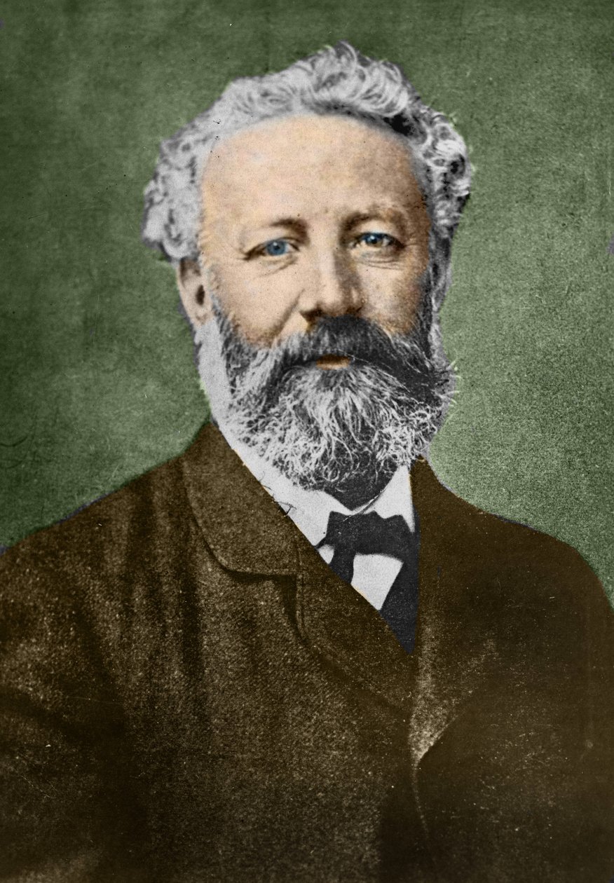 portrait of Jules Verne (1828-1905), French writer, by Nadar. av Nadar