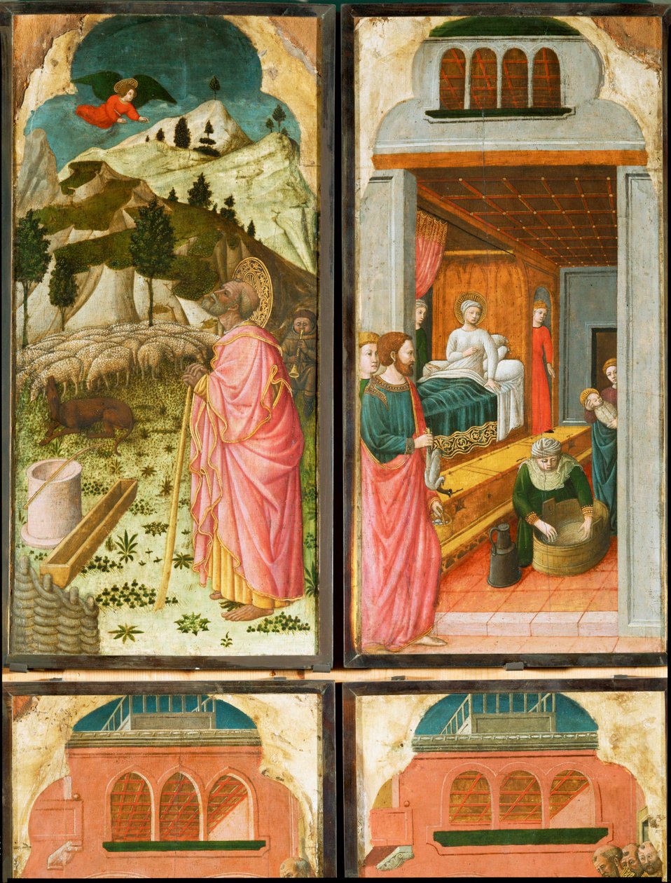 12 scener fra Jomfru Marias liv ... av (active c.1463-c.1490) Master of Wilten