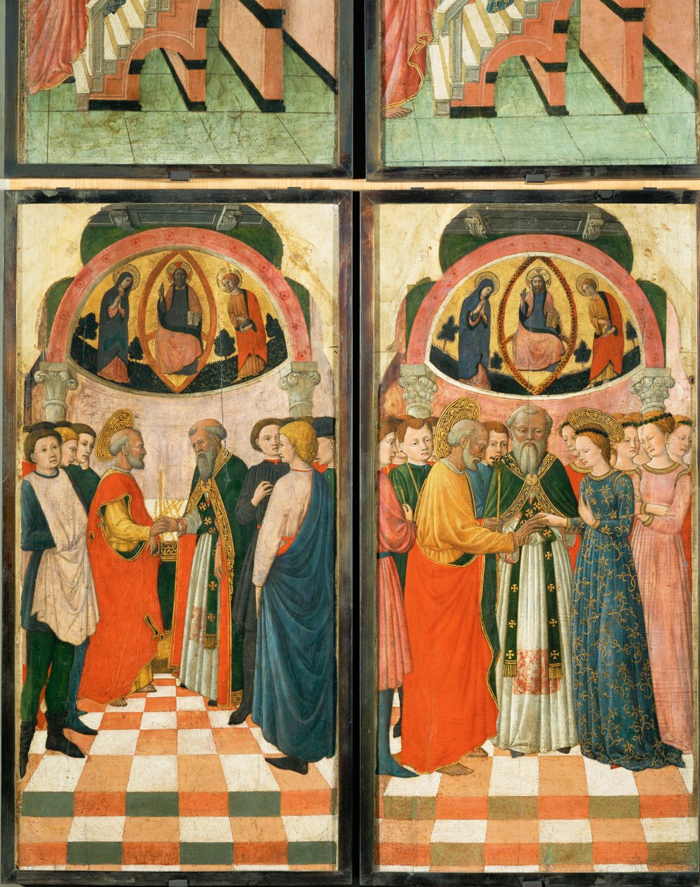 12 scener fra Jomfru Marias liv … av (active c.1463-c.1490) Master of Wilten