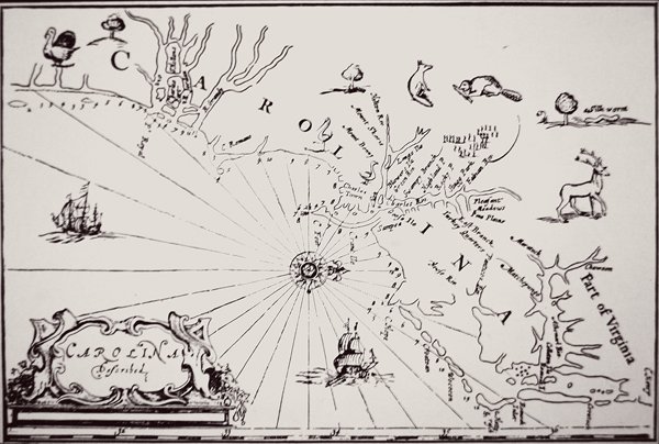 Colonial America (litho) av (after) English School