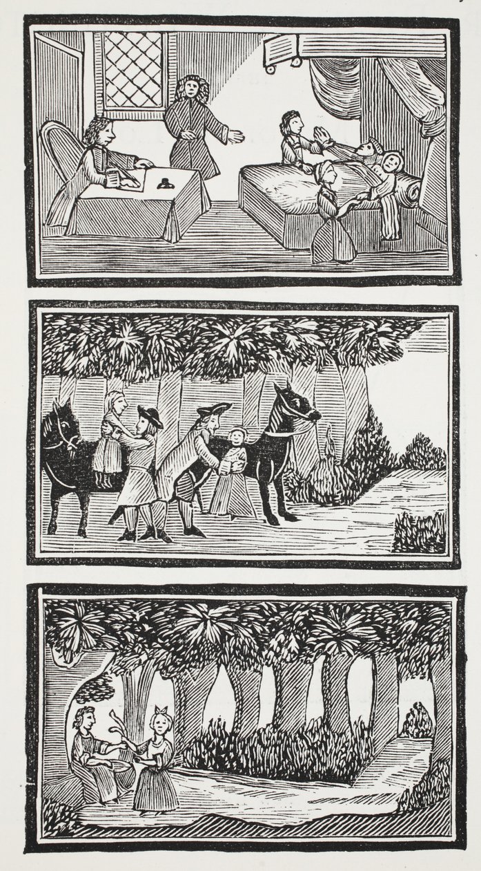 The History of The Two Children in the Wood, illustrasjon fra 