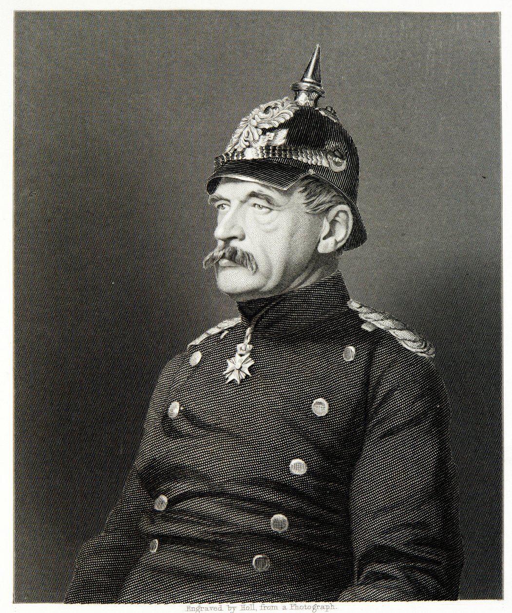 Albrecht von Roon (gravering) av (after) English photographer