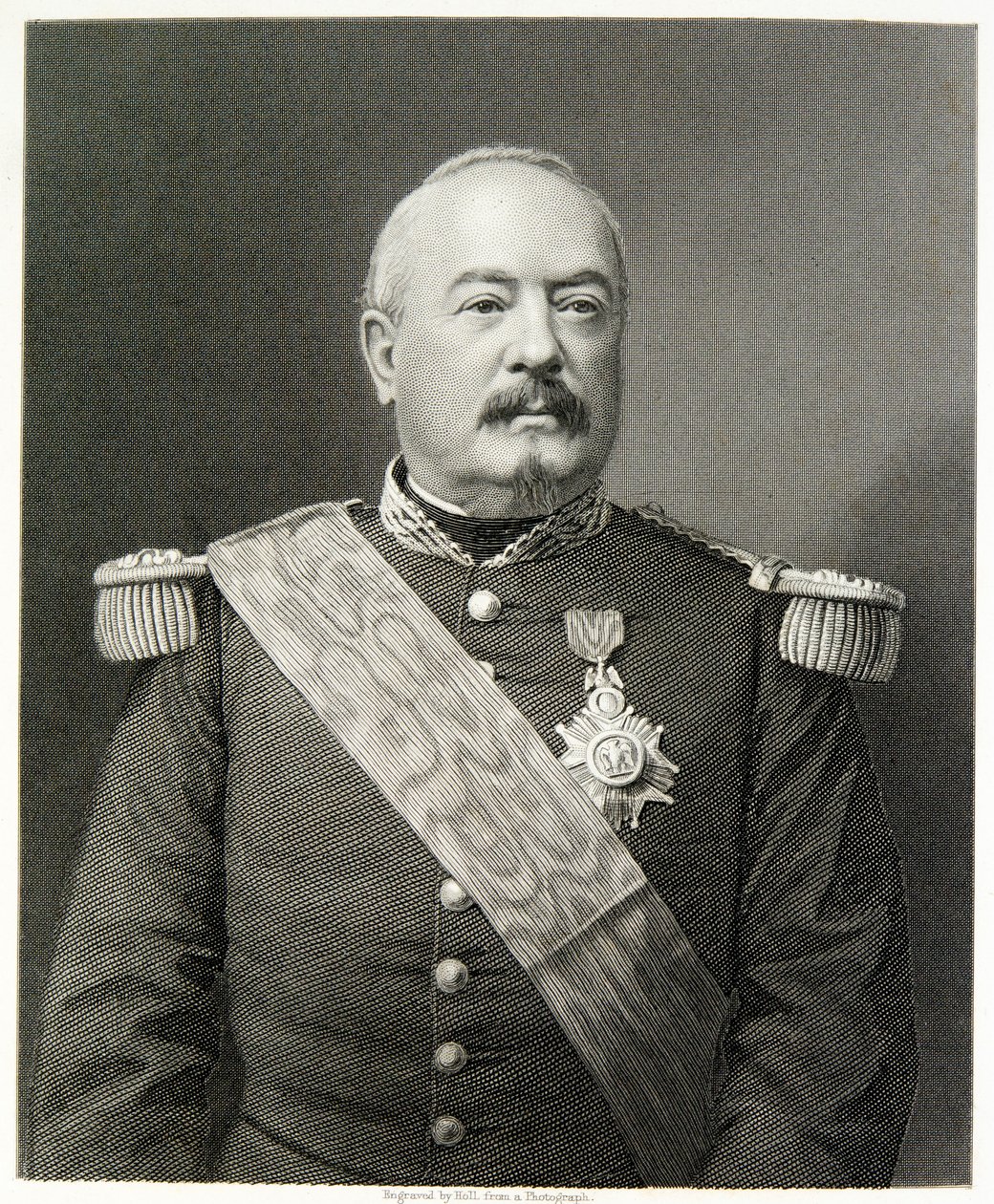 Marshal Bazaine (gravering) av (after) English photographer