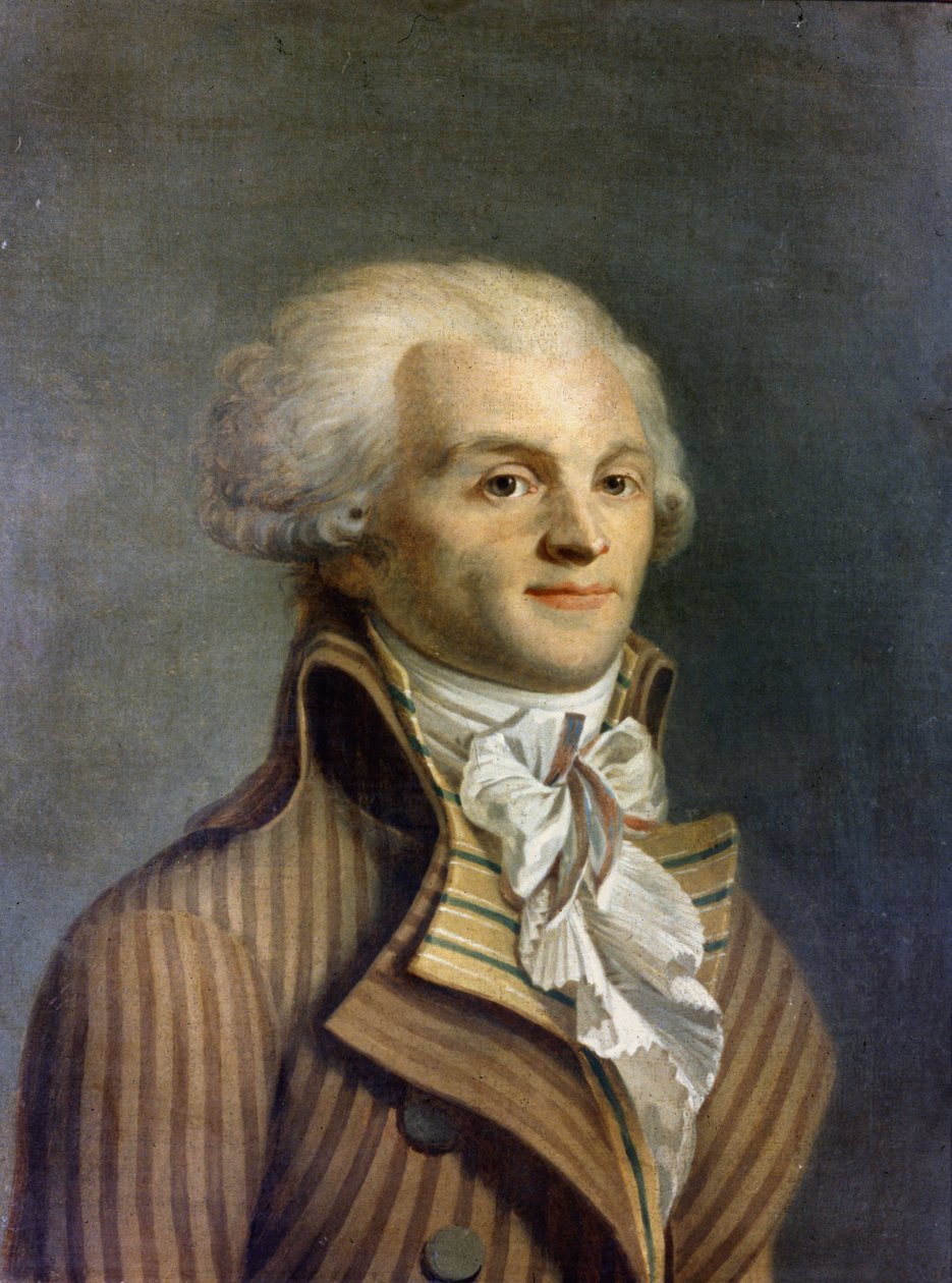 Portrett av Maximilian Marie Isidore av Robespierre (1758-1794), fransk politiker. av (after) French School