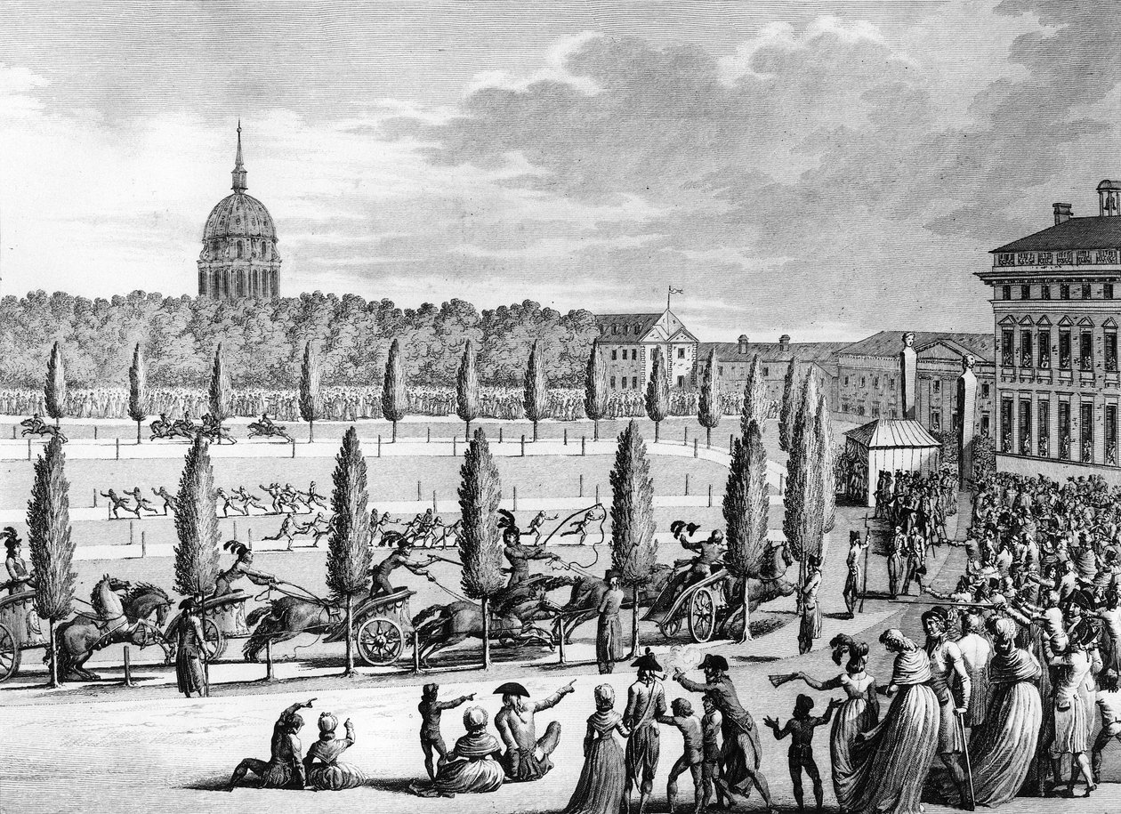 Den franske revolusjonen: Festen for grunnleggelsen av Republique den 1. fredag An V (22. september av (after) Girardet