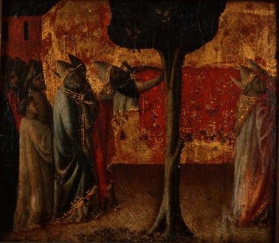 Begravelsen til St. Zenobius (panel) av (attr.) Arcangelo di Cola da Camerino