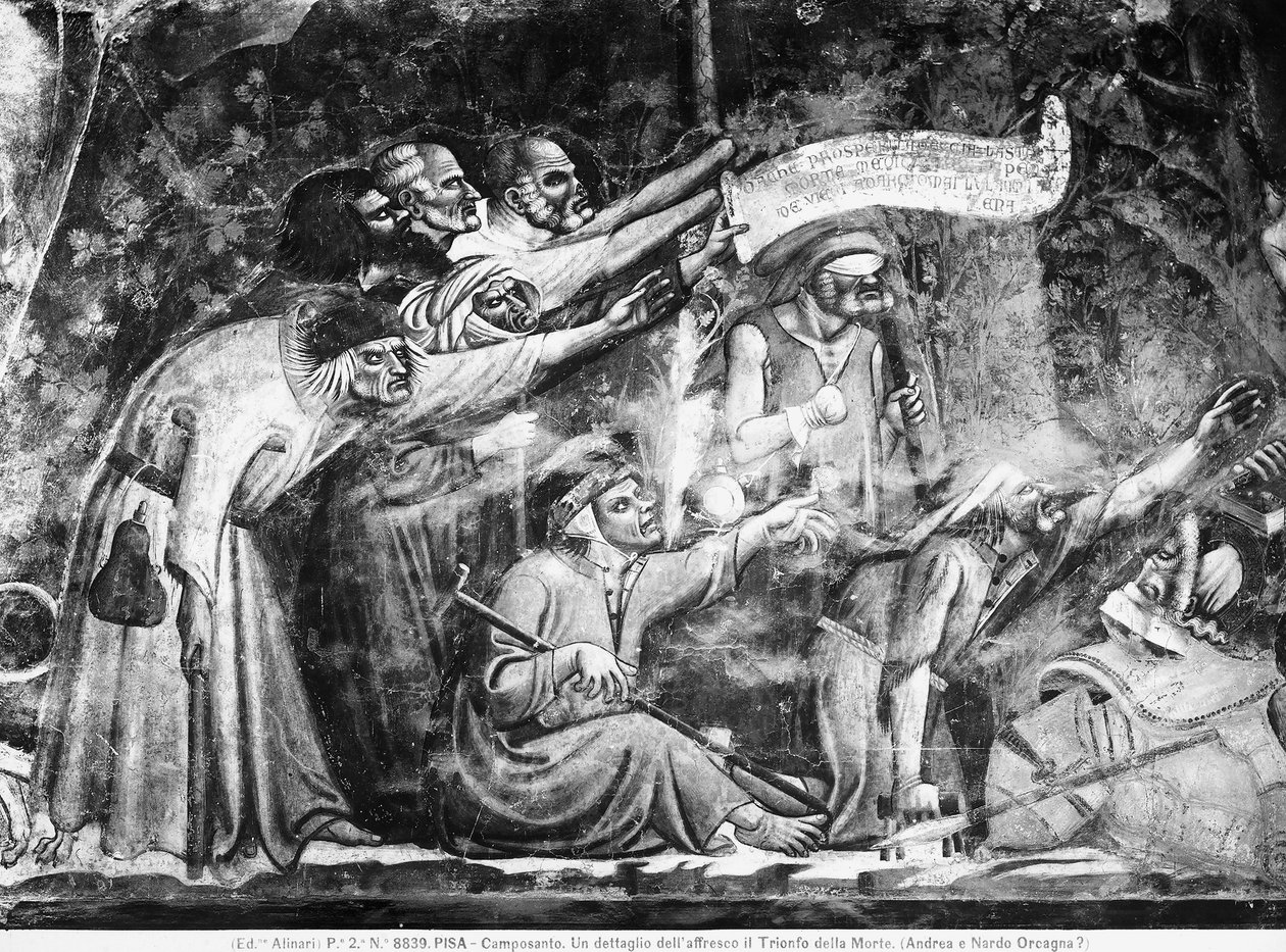 Detalj av The Triumph of Death, ca. 1350 (fresco) av (attributed to) Master of the Triumph of Death