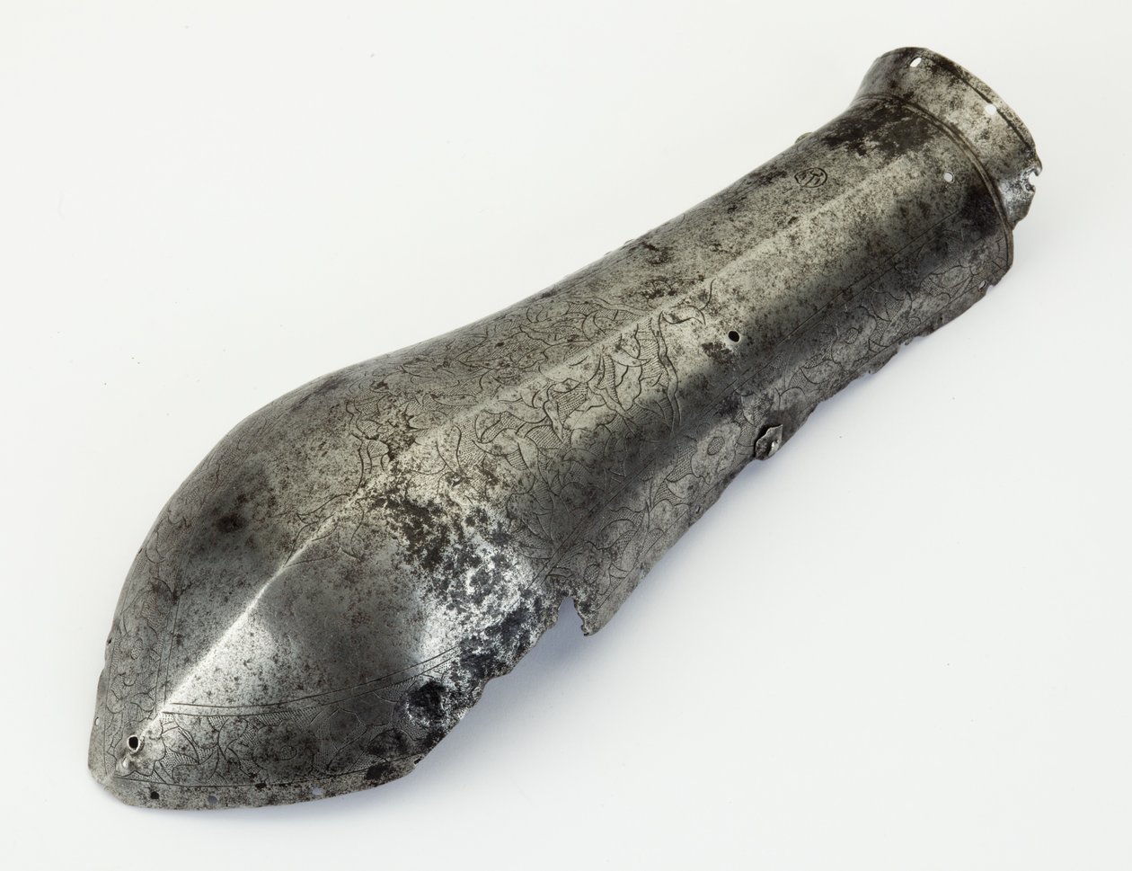 Bazuband, underarmsbeskyttelse (stål) av (attr.to) Ottoman School