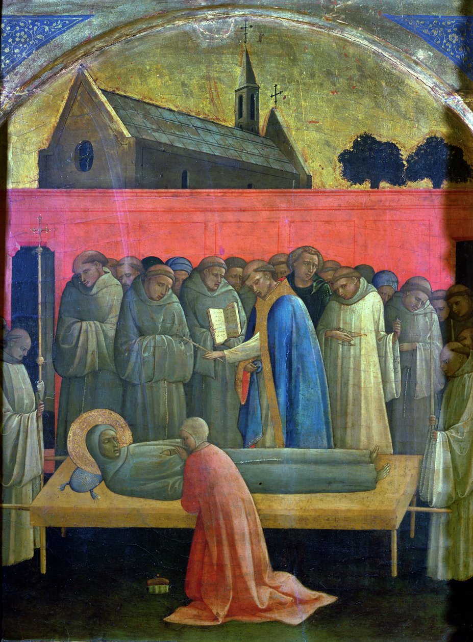 The Death of St. Francis (olje på panel) av (c.1370 1425) Lorenzo Monaco