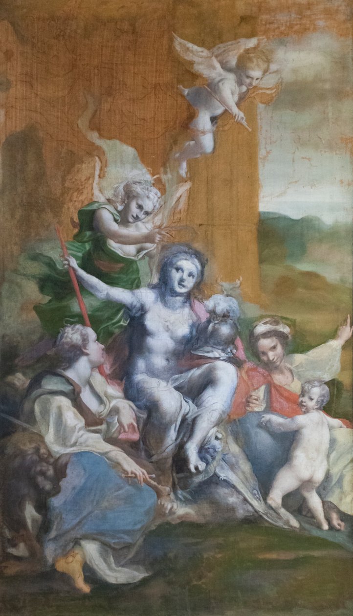 Allegori om dyd av (c.1489 1534) Correggio